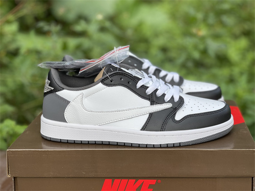 Original version_ travis scott x Air Jordan 1 low-gang alliance_ black and gray color matching_ the item number CQ4277 008. Full code shipment 36--45-ce44561d